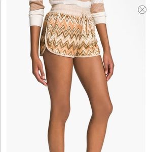 NWT $465 • Haute Hippie • Shorts • Sequins • Chevron • XS